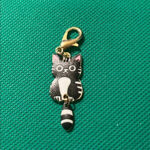 Black and White Cat Charm